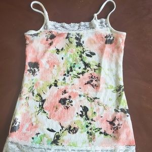 A laced tank top